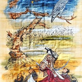 Peinture, La fin du combat / le repos de la reine guerrière, Noël Granger
