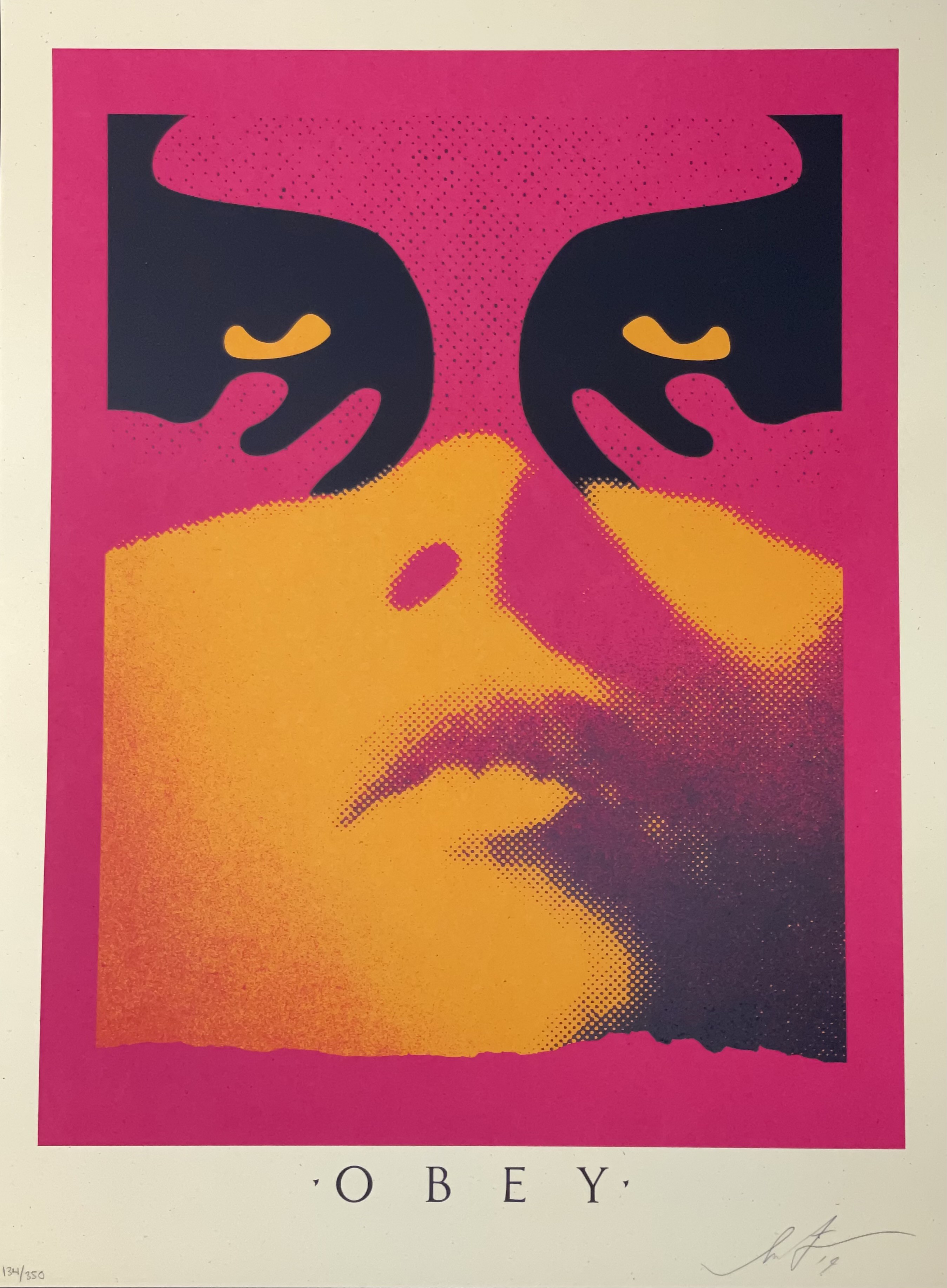 Shepard Fairey (Obey), Shadowplay Print Orange Shepard Fairey (Obey), Shadowplay Print Orange