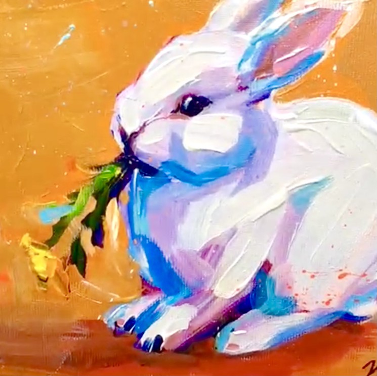 rabbit modern art