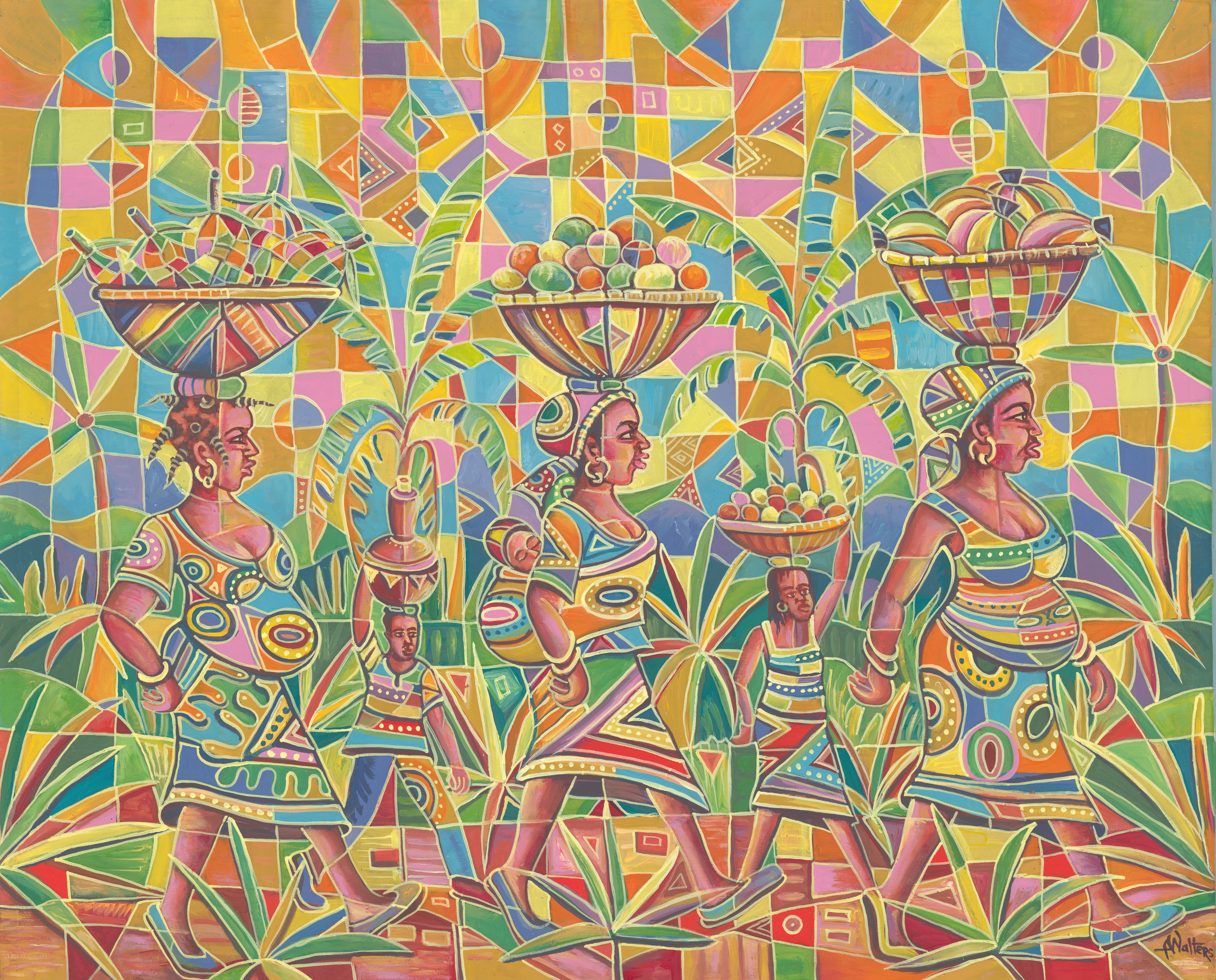 Angu Walters, Saturday Market IV giclée art print Angu Walters, Saturday Market IV giclée art print