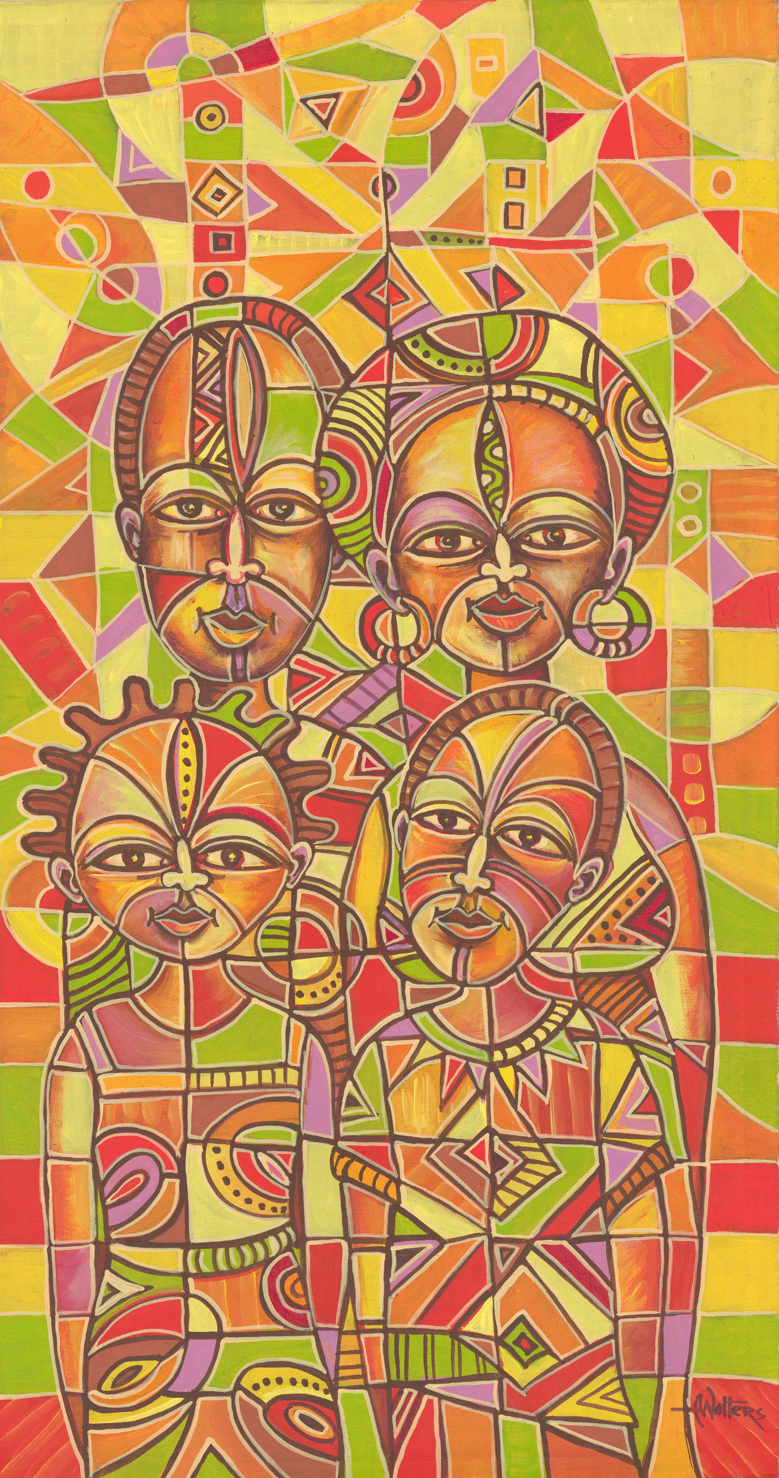 Angu Walters, Family giclée art print Angu Walters, Family giclée art print
