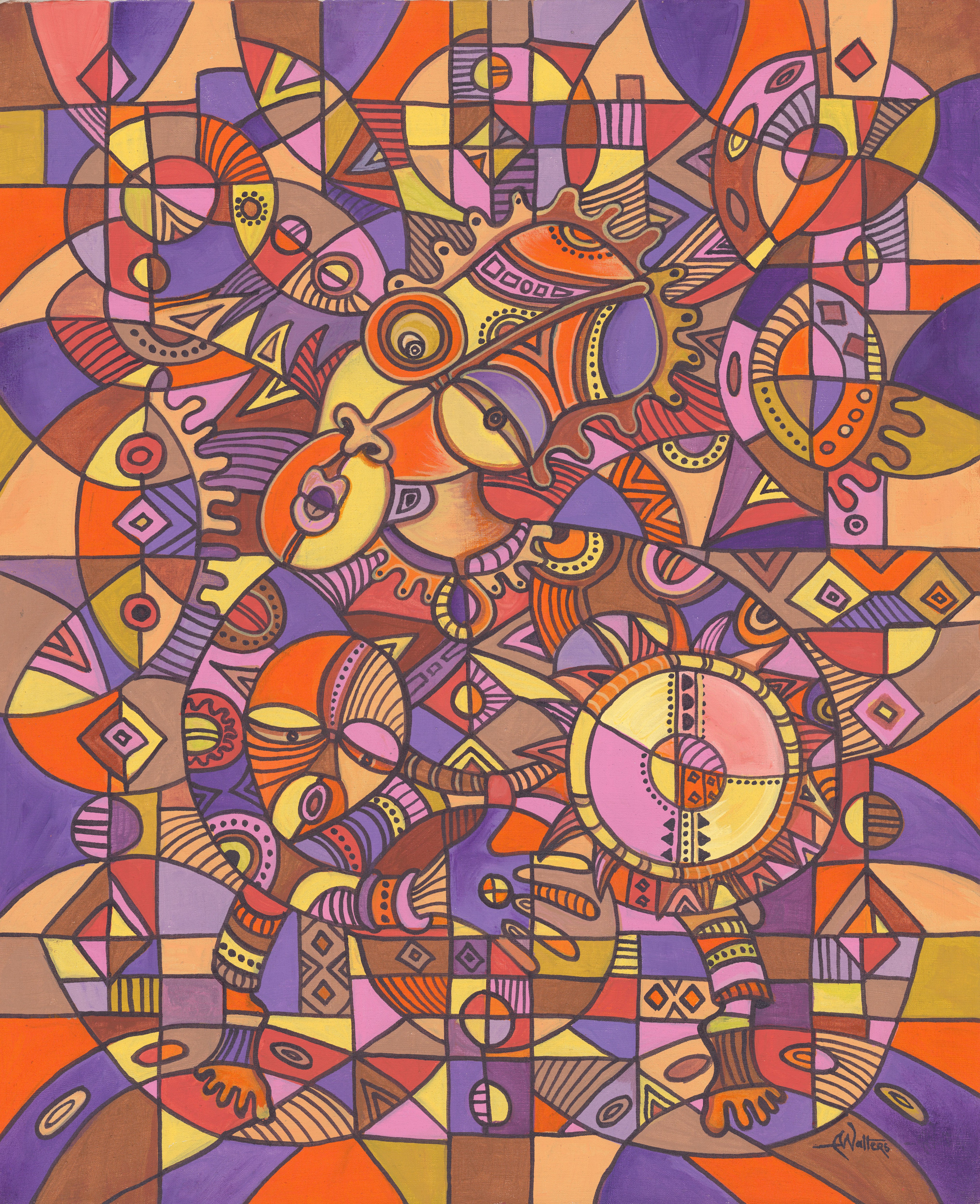 Angu Walters, The Drummer XII giclée art print Angu Walters, The Drummer XII giclée art print