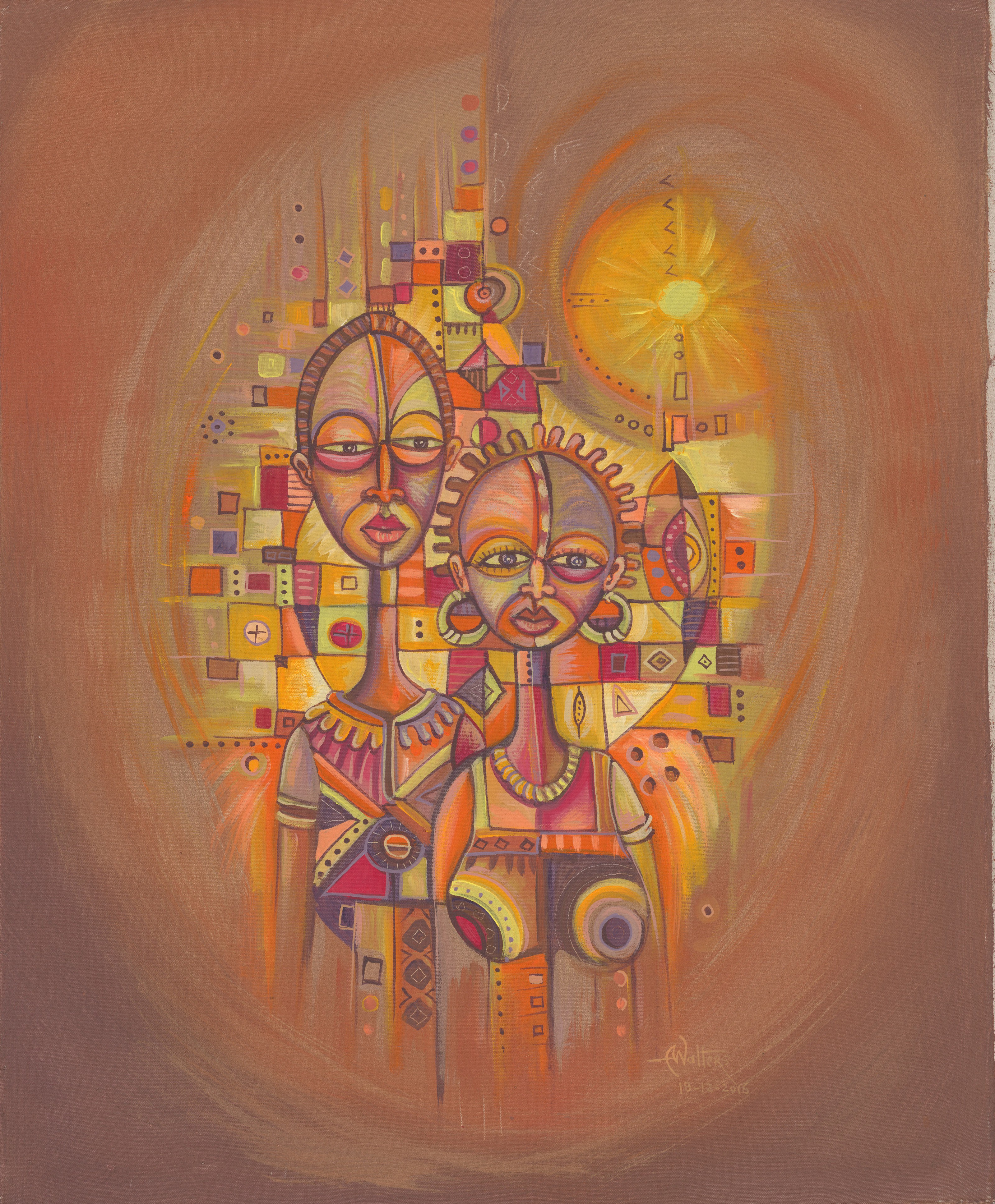 Angu Walters, The Couple II giclée art print Angu Walters, The Couple II giclée art print