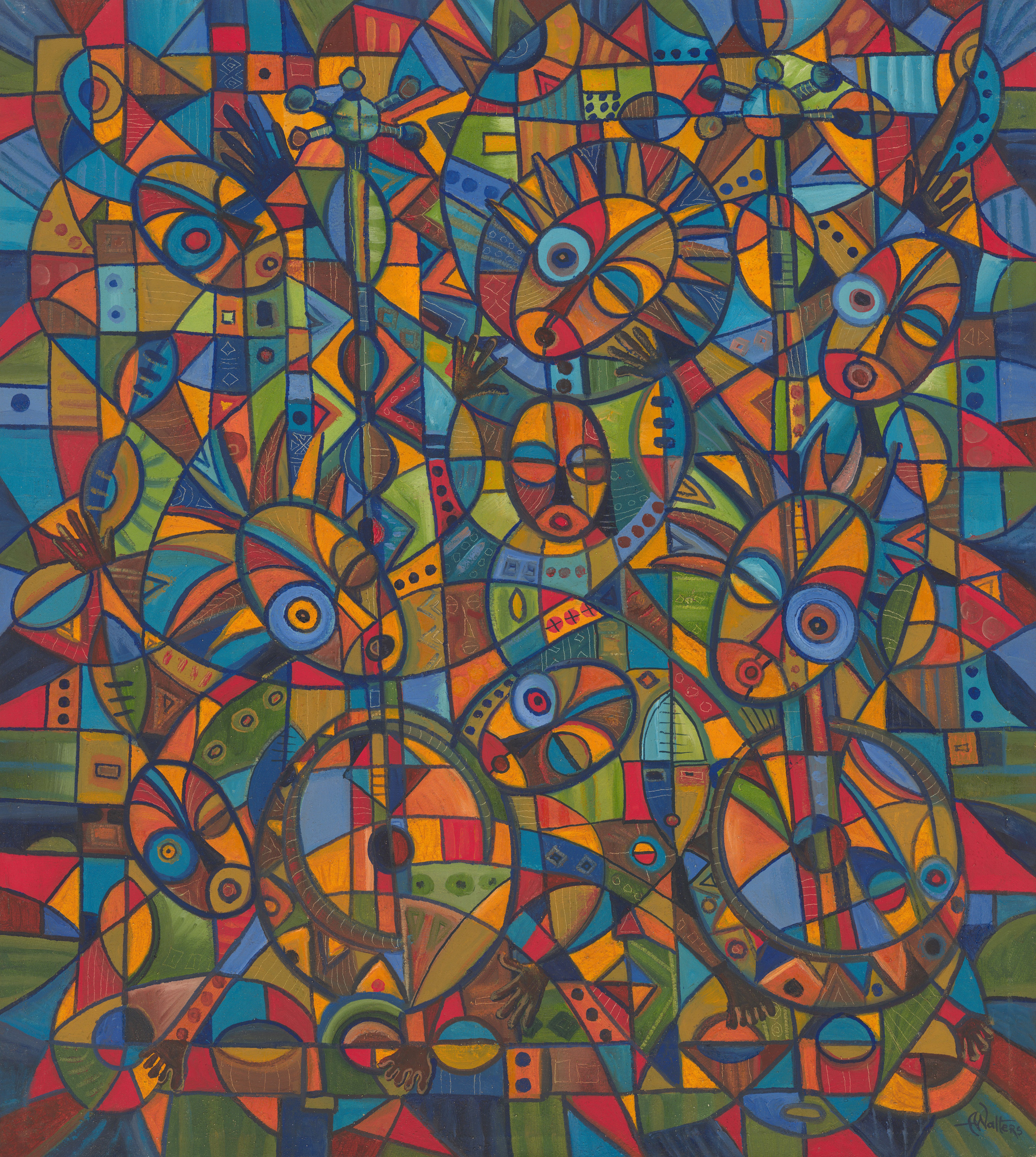 Angu Walters, Play the Banjo II giclée art print Angu Walters, Play the Banjo II giclée art print