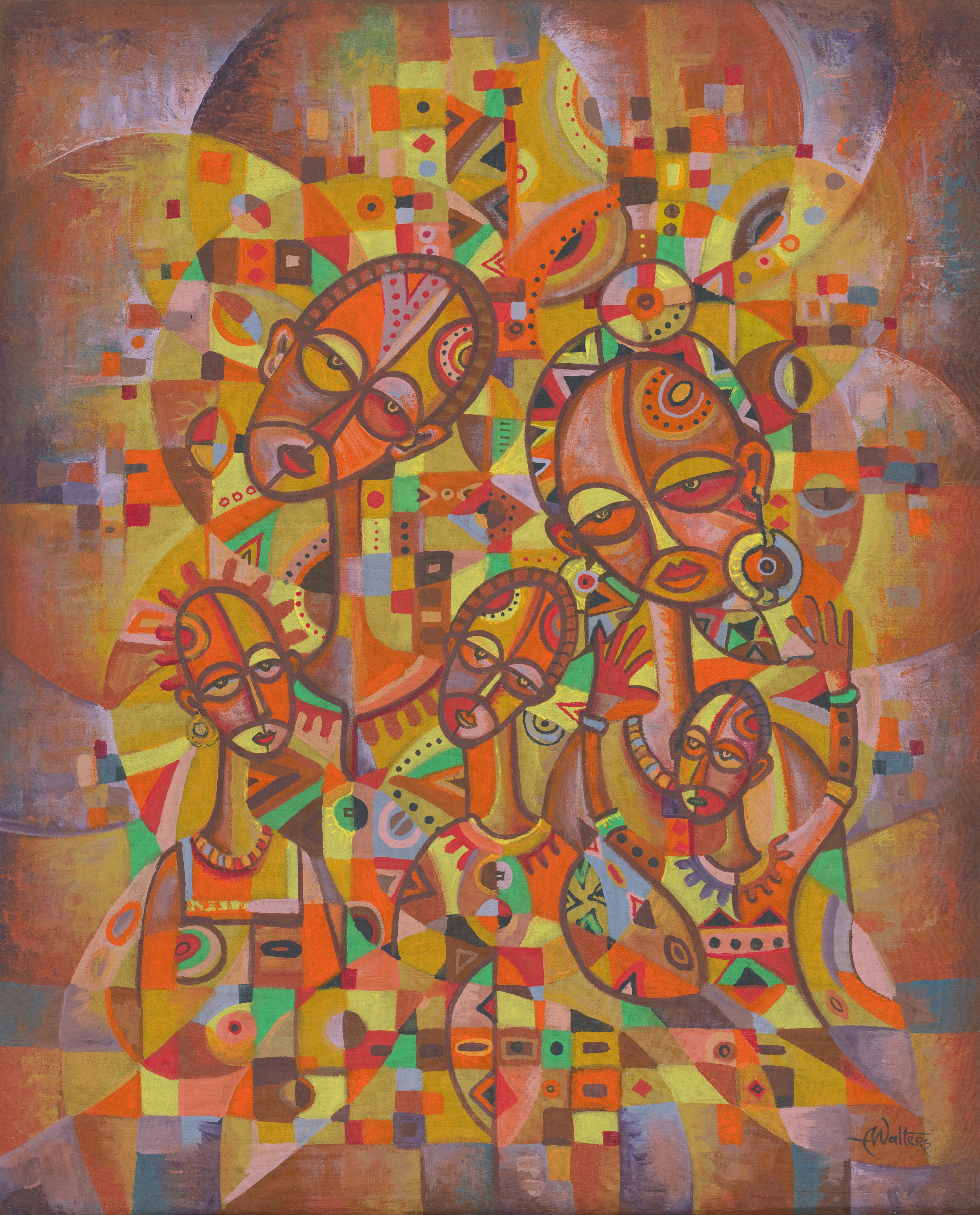 Angu Walters, The Happy Family XIX giclée art print Angu Walters, The Happy Family XIX giclée art print