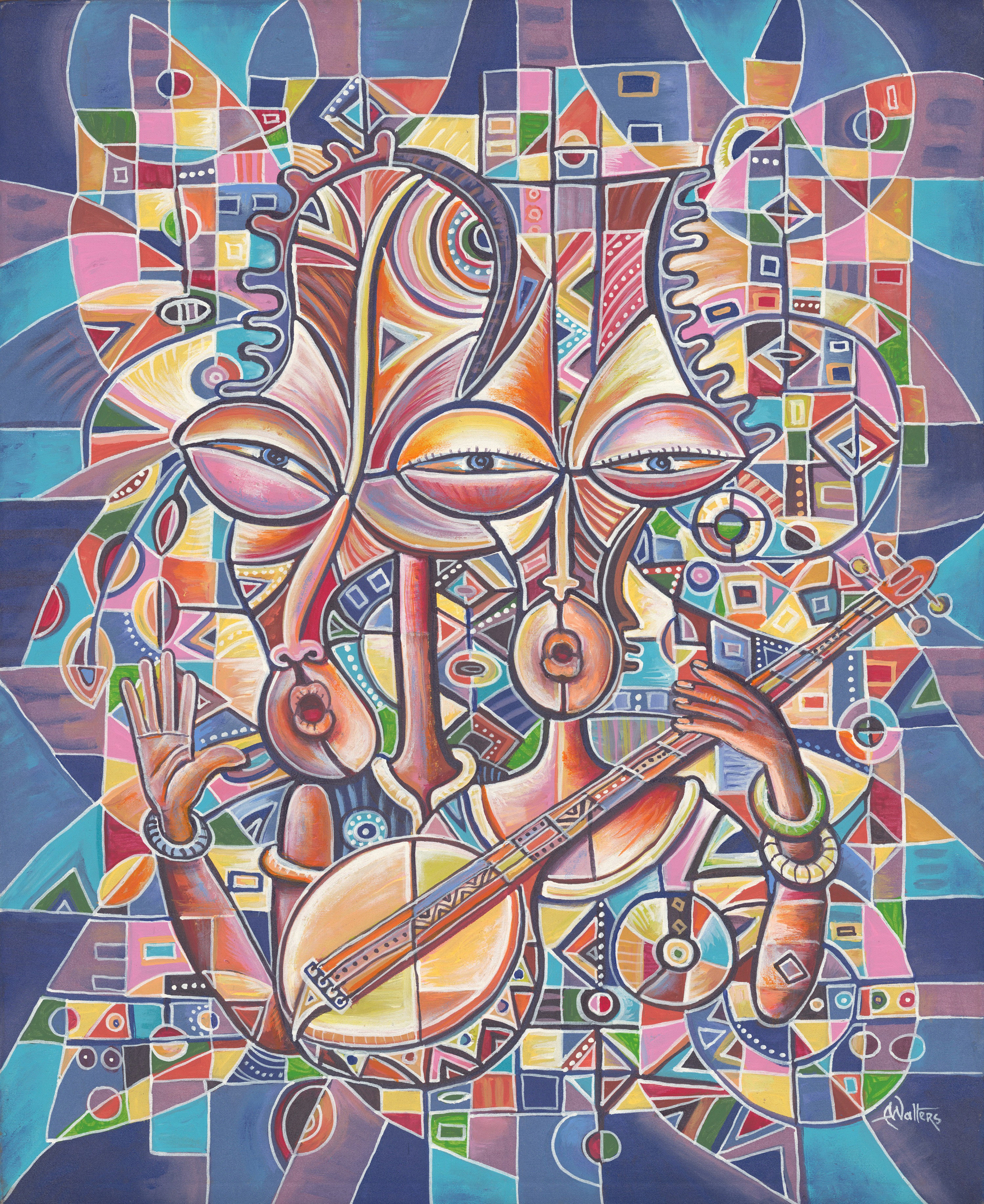 Angu Walters, Banjo Players II giclée art print Angu Walters, Banjo Players II giclée art print