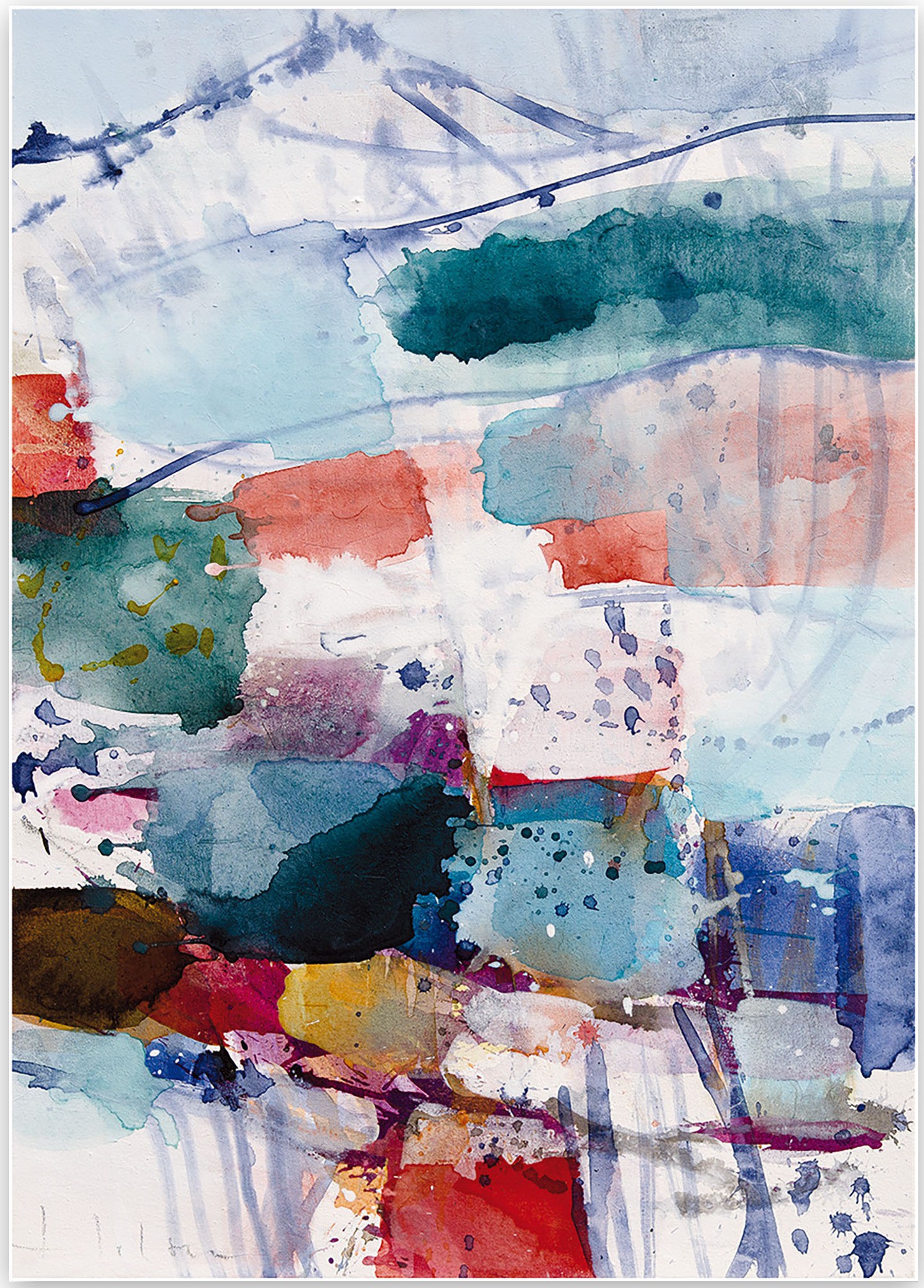 Greet Helsen, Mountain and Valley VII (Abstract Expressionism painting) Greet Helsen, Mountain and Valley VII (Abstract Expressionism painting)