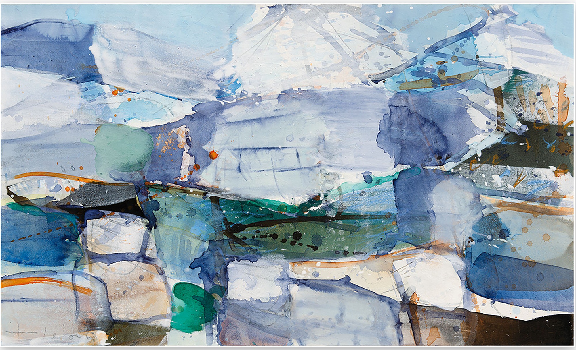Greet Helsen, Mountain and Valley V (Abstract Expressionism painting) Greet Helsen, Mountain and Valley V (Abstract Expressionism painting)