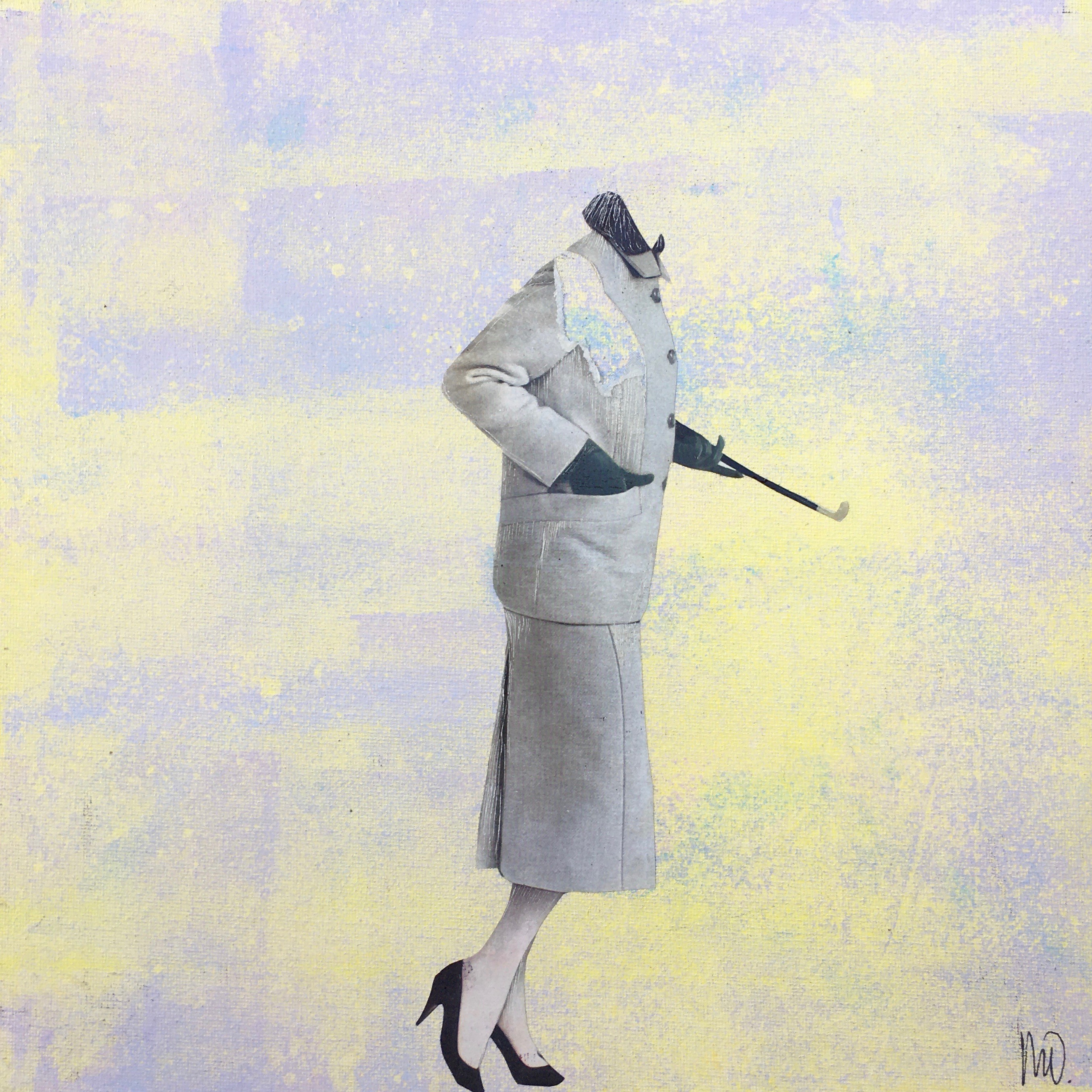 Marian Williams, Modelling on Yellow Marian Williams, Modelling on Yellow