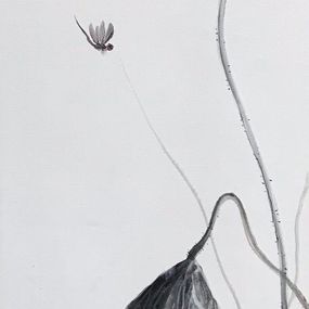 Gemälde, Lotus 12, He Jian
