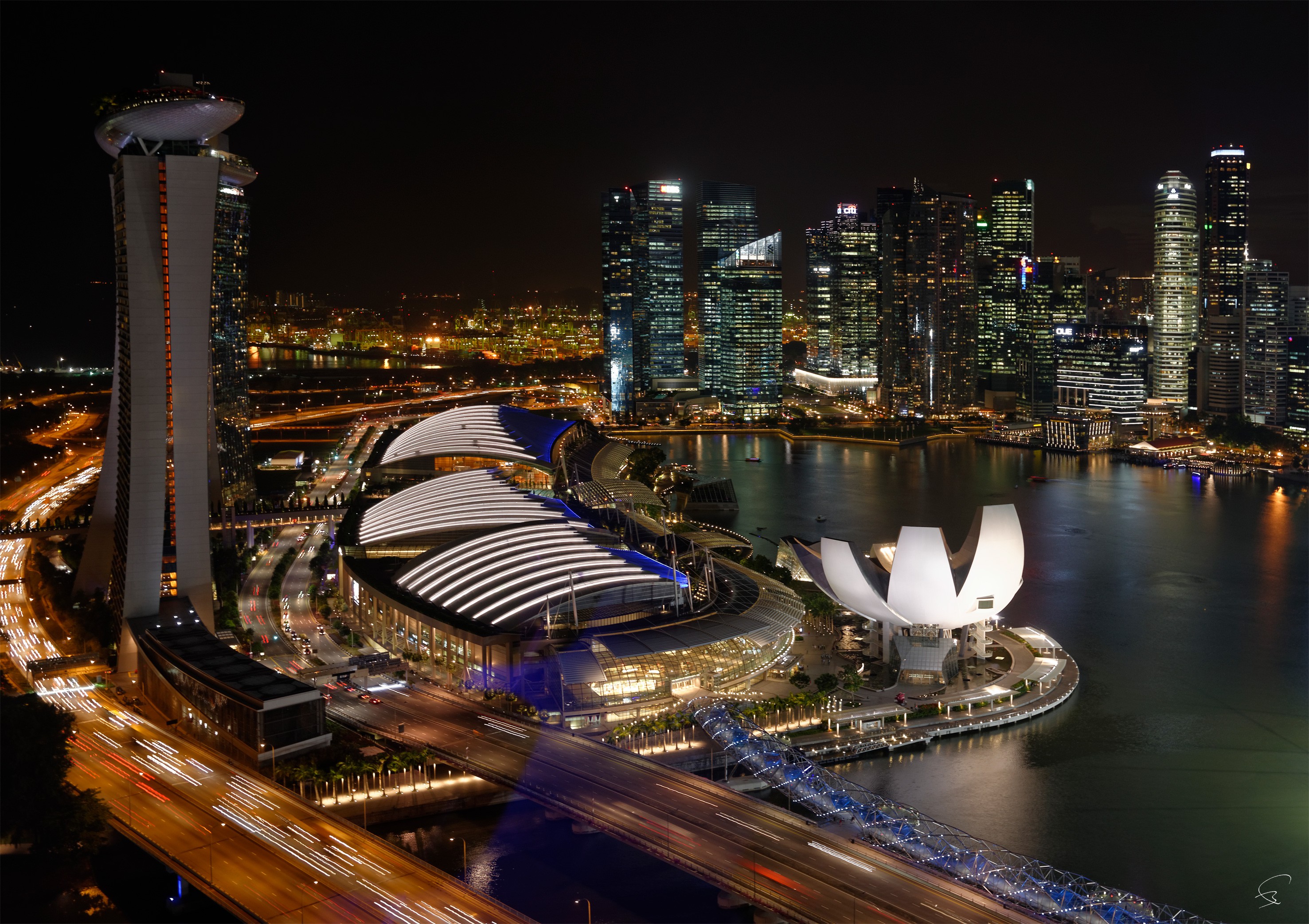 Bruno Paget, Singapore, Marina Bay from the Flyer 3 Bruno Paget, Singapore, Marina Bay from the Flyer 3