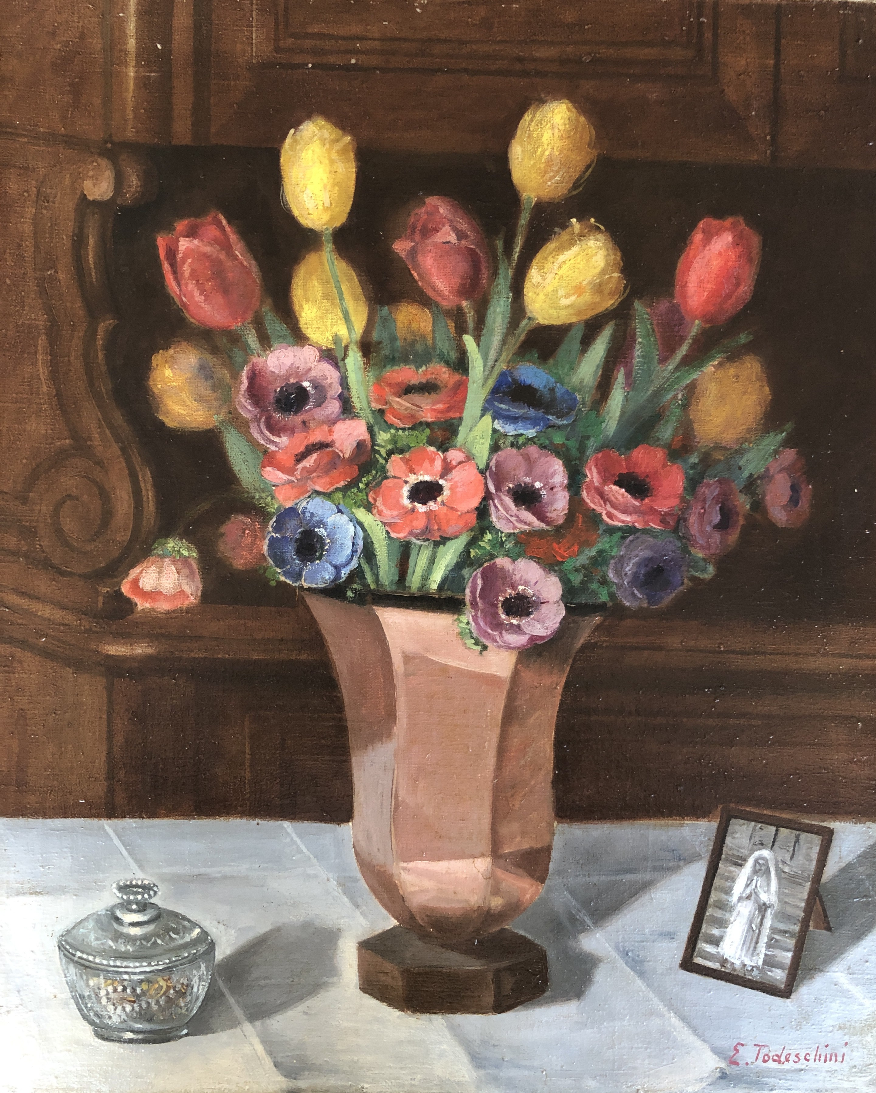 E. Todeschini, Bouquet de fleurs E. Todeschini, Bouquet de fleurs