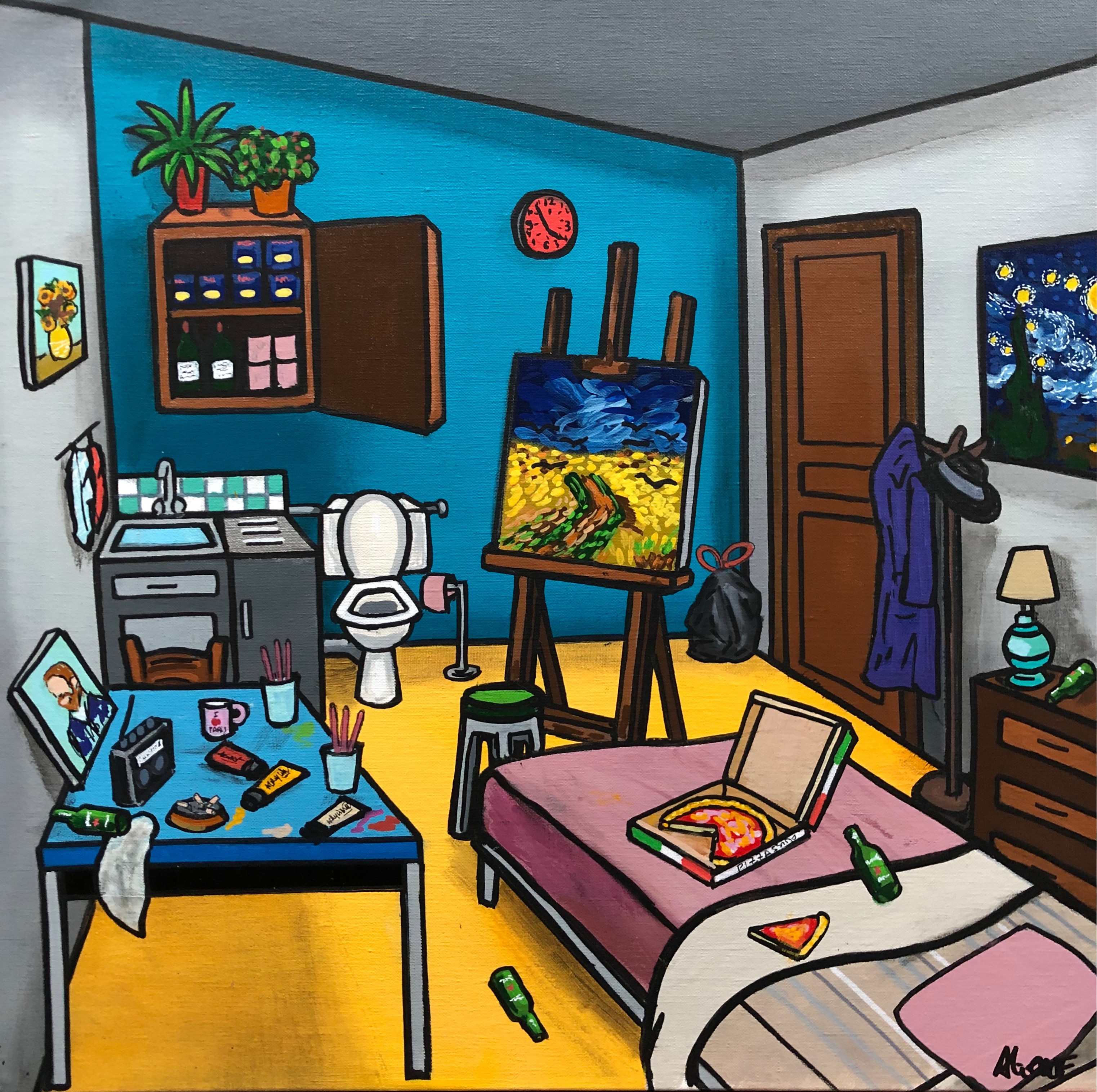 Alione, La chambre de Van Gogh revisitée Alione, La chambre de Van Gogh revisitée