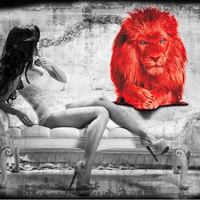 Stampe, Lion In Bed, Lars Tunebo