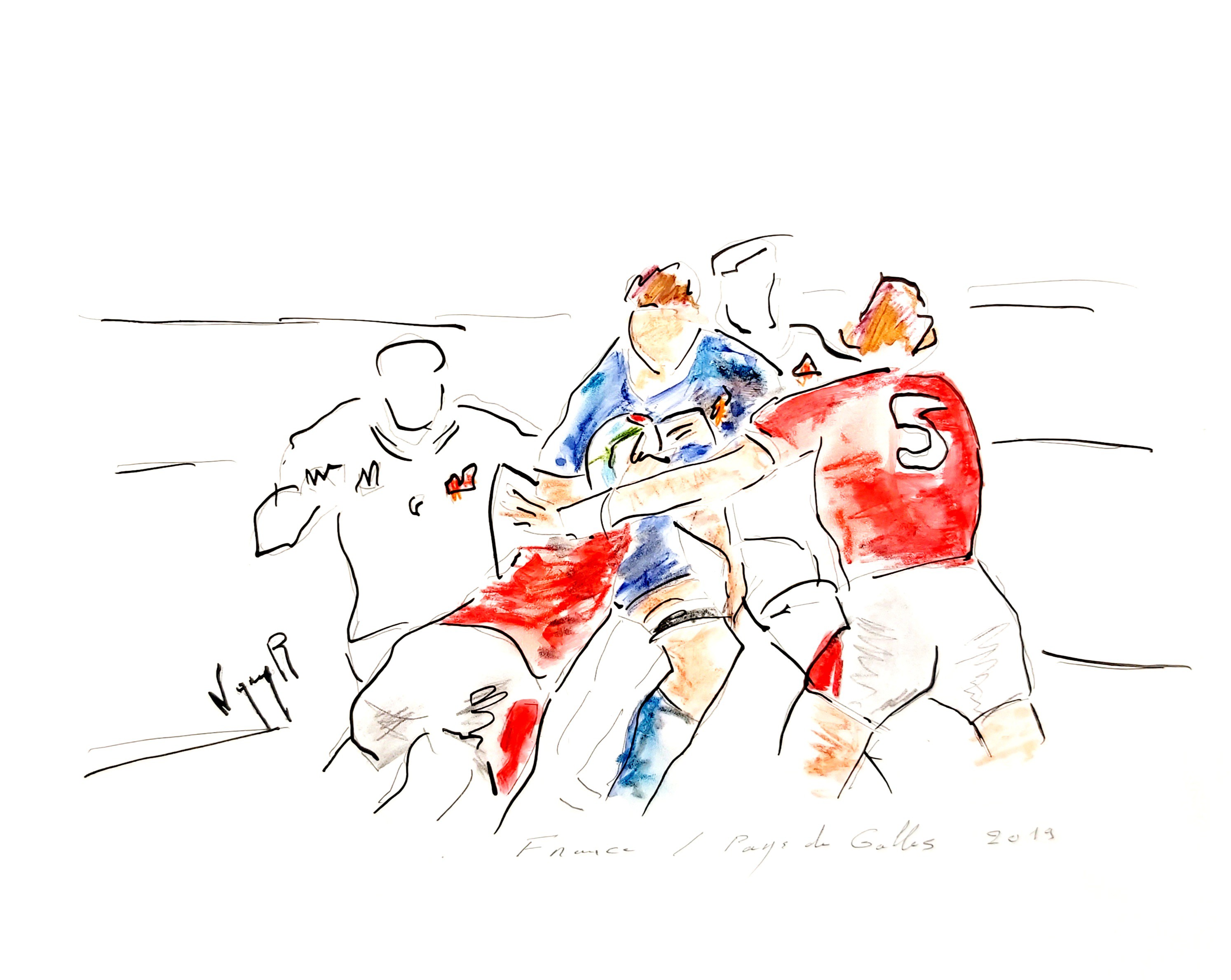 Noël Granger, Rugby France/Pays de Galles Noël Granger, Rugby France/Pays de Galles