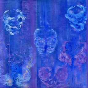 Gemälde, Blue Torsos, Janice Toulouse