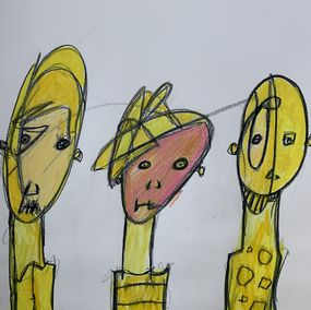 Fine Art Drawings, Yellow 2, Bunkt_