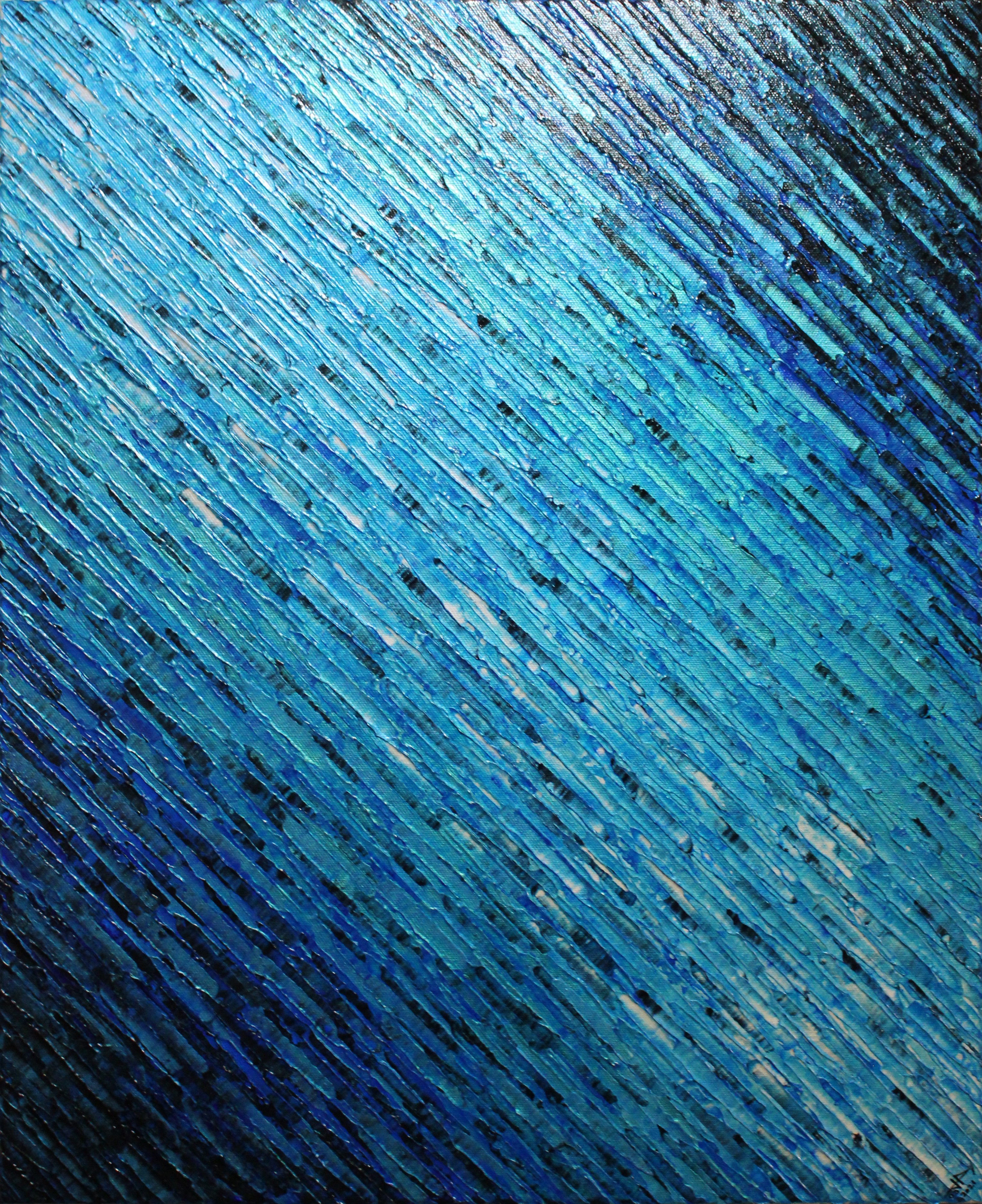 Jonathan Pradillon, Texture Couteau Blanc Nacrée Bleue Jonathan Pradillon, Texture Couteau Blanc Nacrée Bleue