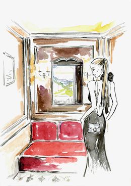 Édition, Taking elevator at Suvretta House, Victoria Zhivotneva