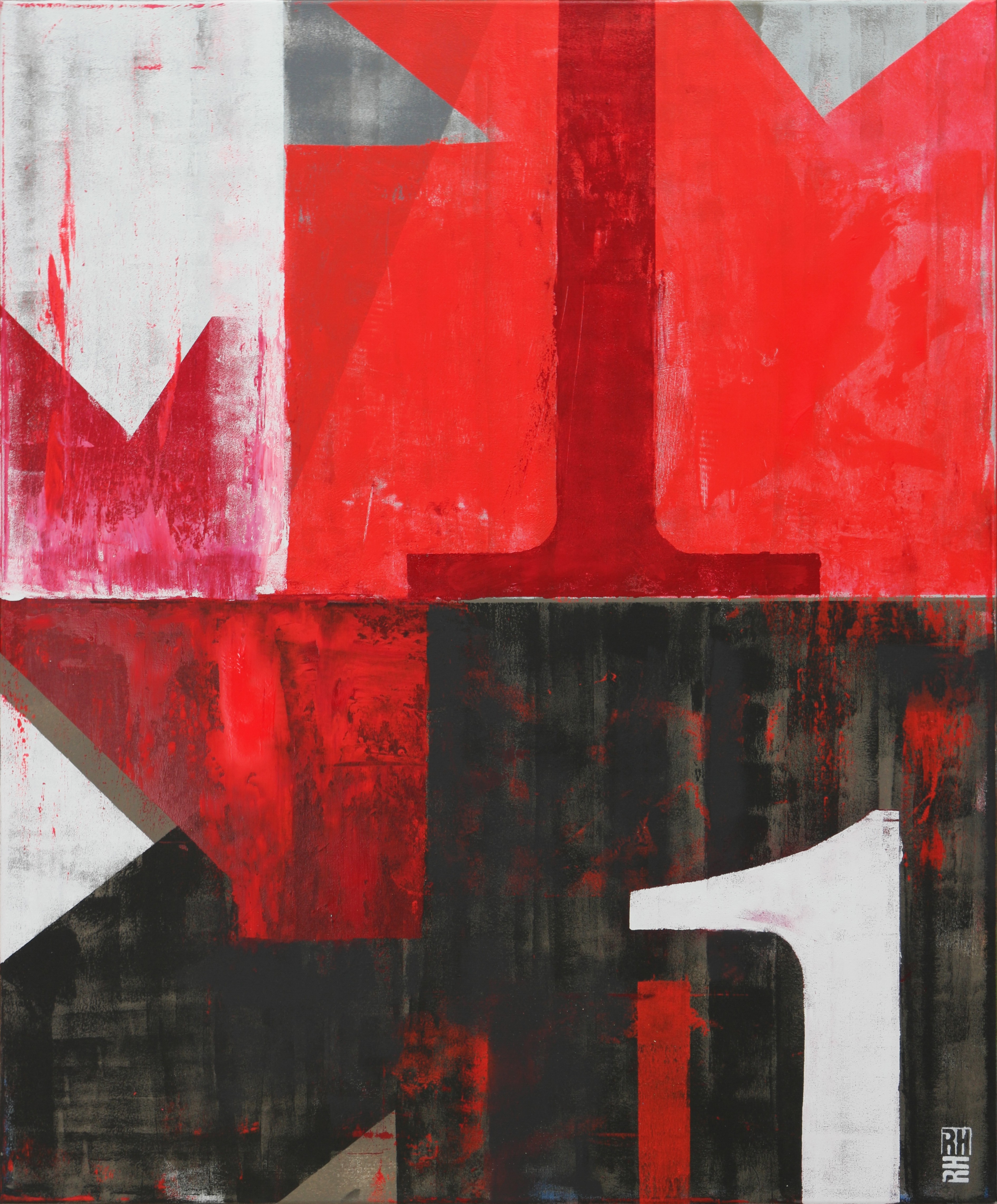 Ronald Hunter, Vintage typopop in red Ronald Hunter, Vintage typopop in red