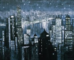 Peinture, Night lights, Kateryna Lemesheva