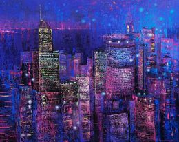 Peinture, Night lights, Kateryna Lemesheva