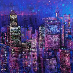 Peinture, Night lights, Kateryna Lemesheva
