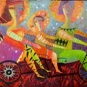 Peinture, Three suns or a trip to autumn, Kateryna Lemesheva