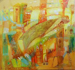 Peinture, Golden rain blessing, Kateryna Lemesheva