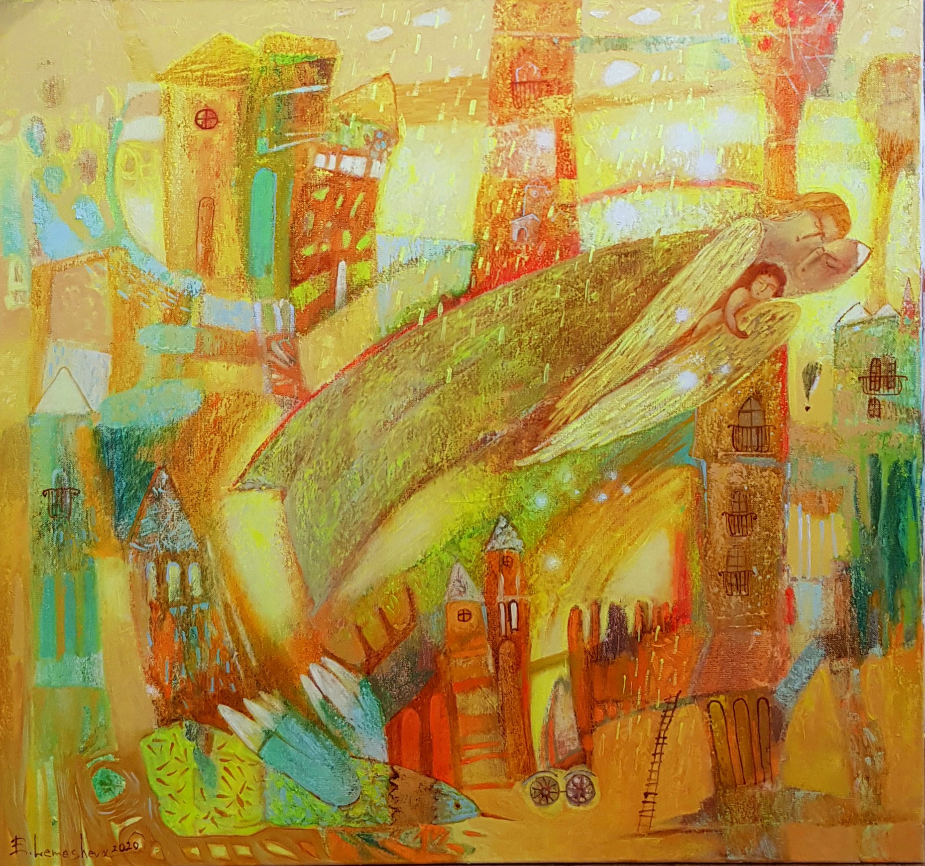 Kateryna Lemesheva, Golden rain blessing Kateryna Lemesheva, Golden rain blessing