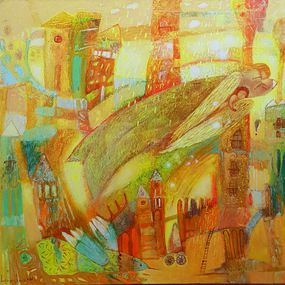 Peinture, Golden rain blessing, Kateryna Lemesheva