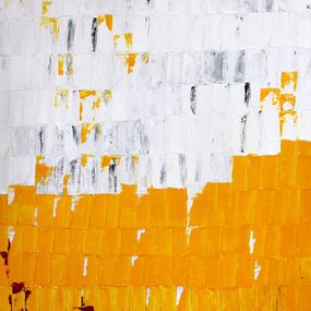 Gemälde, Yellow Line, Poonam Choudhary