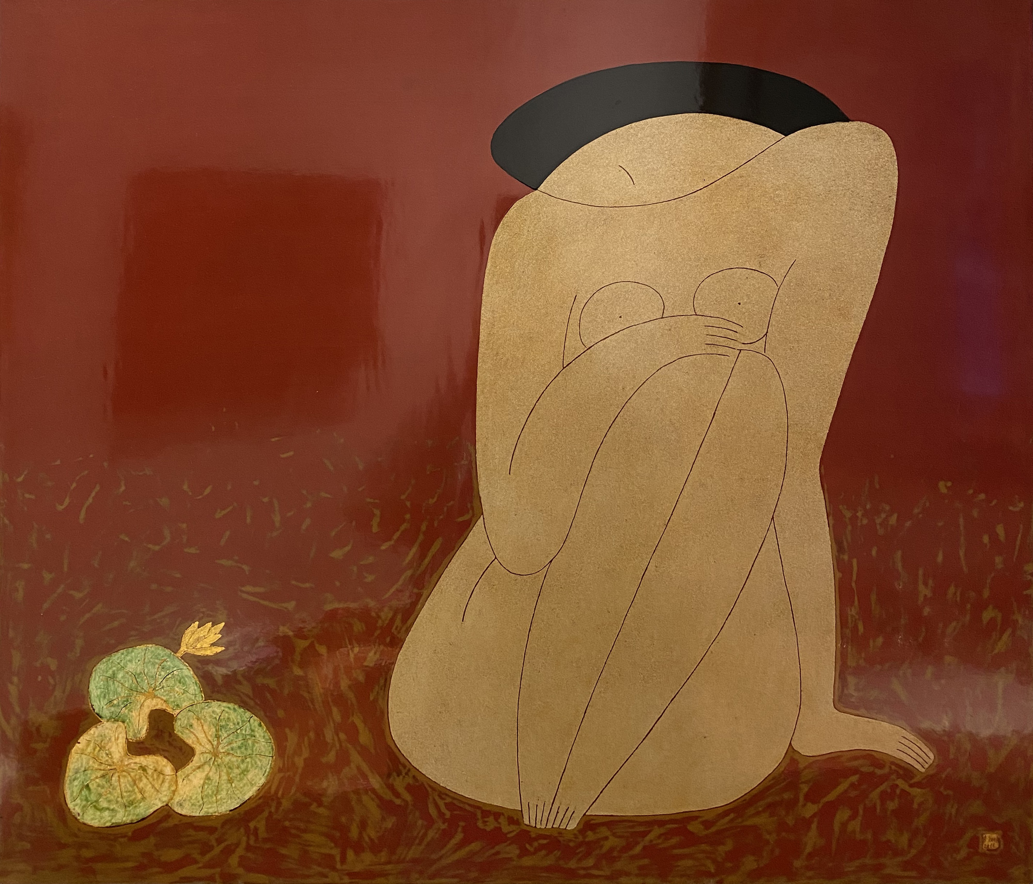 Dinh Hanh, Nude with Waterlily Dinh Hanh, Nude with Waterlily