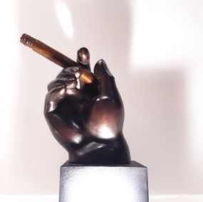 Sculpture, La main au cigare, Pierre Gimenez