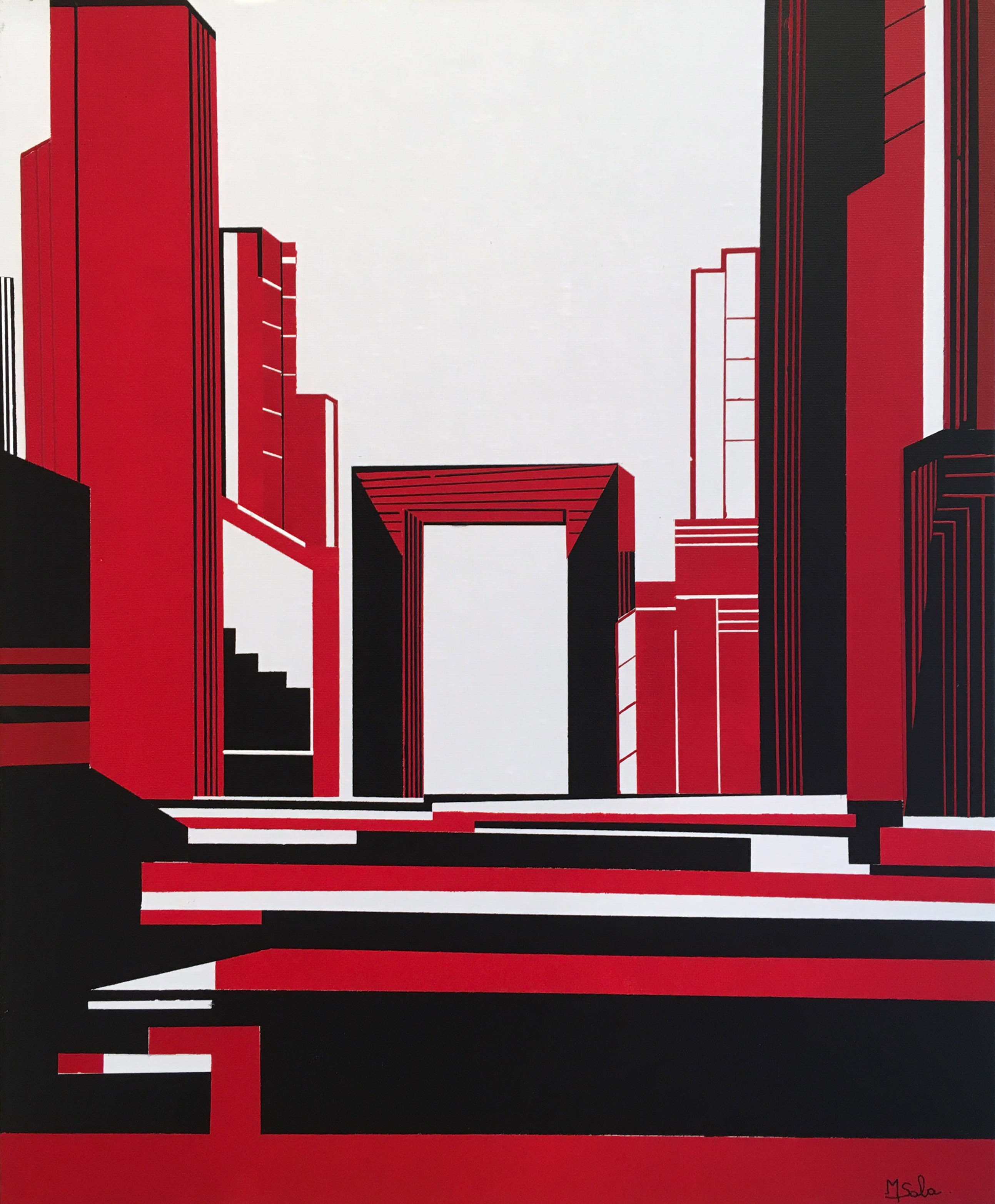 Michèle Sala, L'arche (rouge) Michèle Sala, L'arche (rouge)