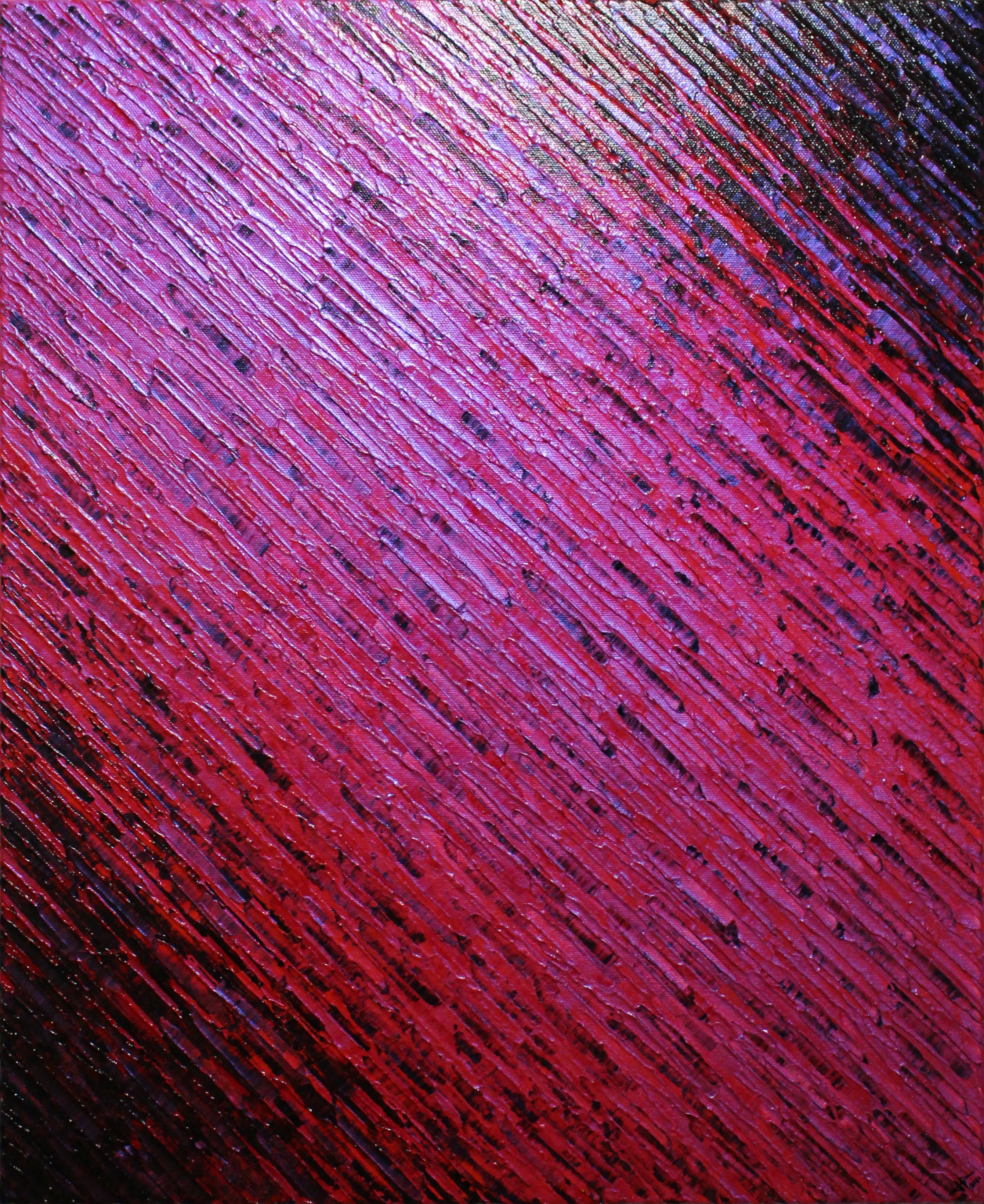 Jonathan Pradillon, Texture couteau rose rouge iridescente Jonathan Pradillon, Texture couteau rose rouge iridescente