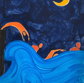 Gemälde, Night arrival, Waleria Matelska