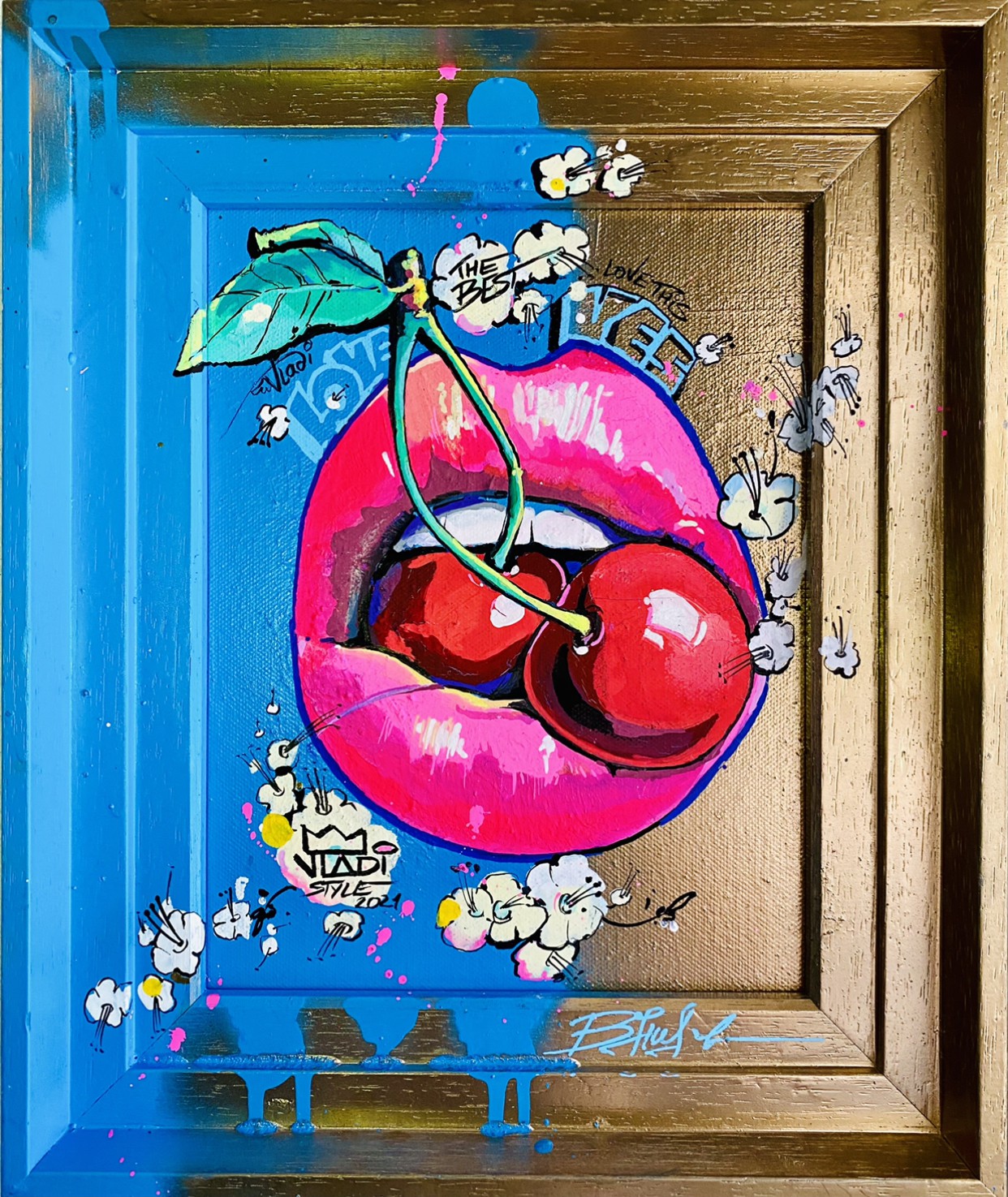 Open Cherry Season by Art Vladi, 2021 | Painting | Artsper (1081938)