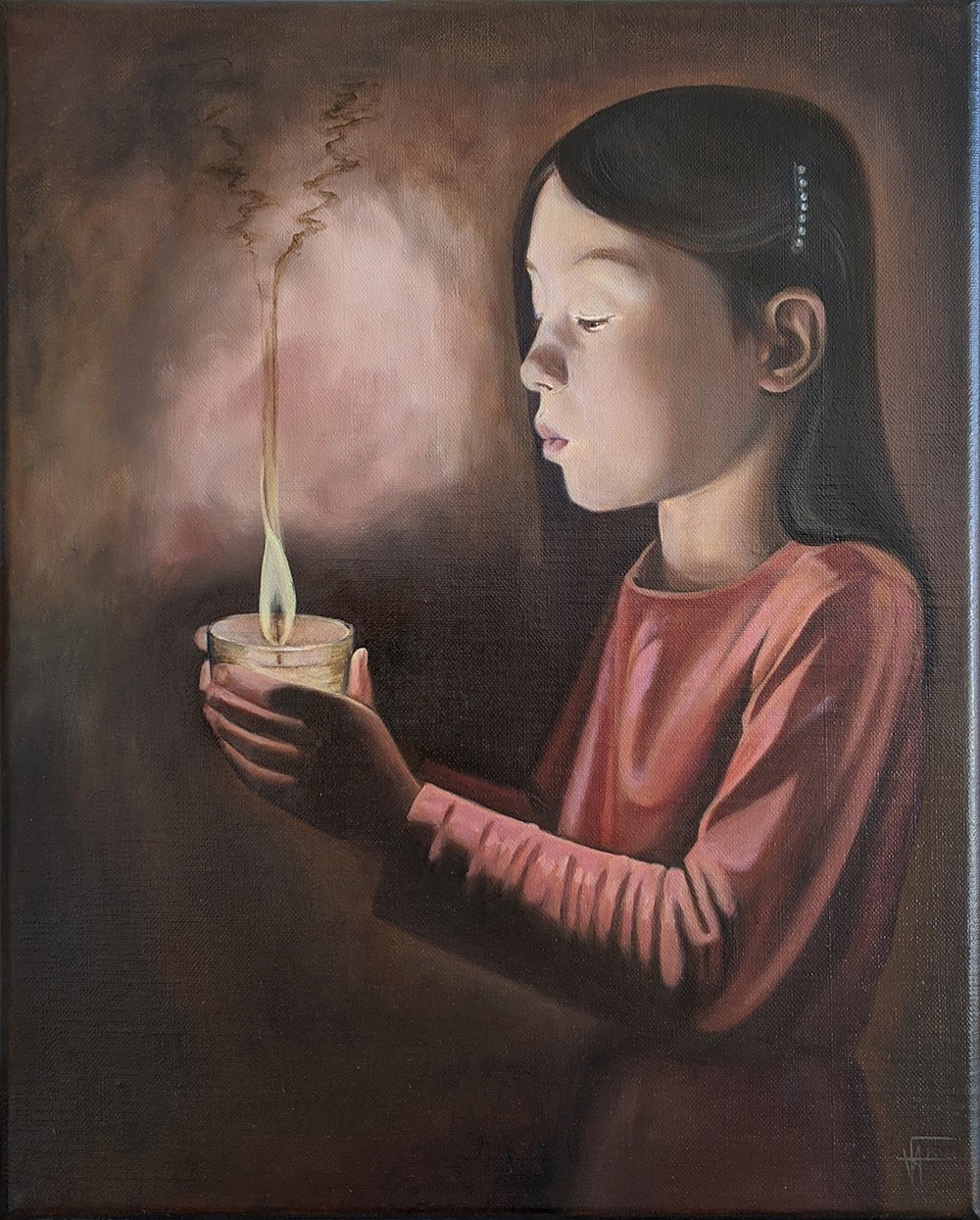 ▷ Sur le sable by Valérie-Anne Bertin, 2021, Painting