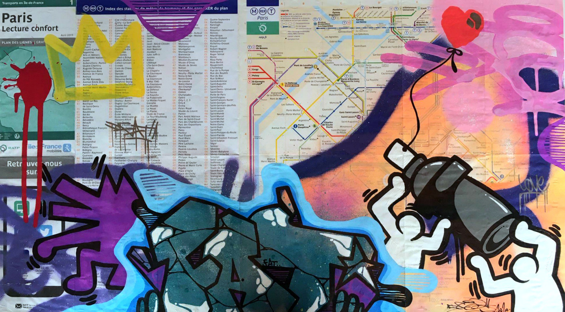 Fat, Metro map of Paris Fat, Metro map of Paris