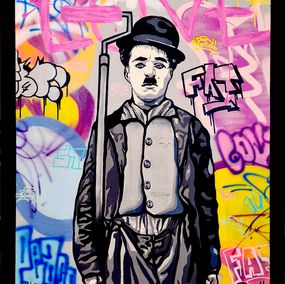 Painting, Charlie Chaplin I, Fat