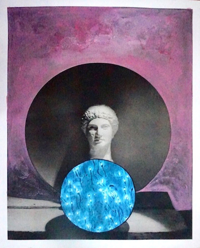 Natasha Zupan, Sphere of Life, #2238, Mixed-Media Collage Natasha Zupan, Sphere of Life, #2238, Mixed-Media Collage