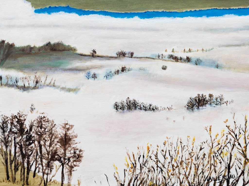 Philippe Maillebuau, Brume matinale - série paysage rural Philippe Maillebuau, Brume matinale - série paysage rural