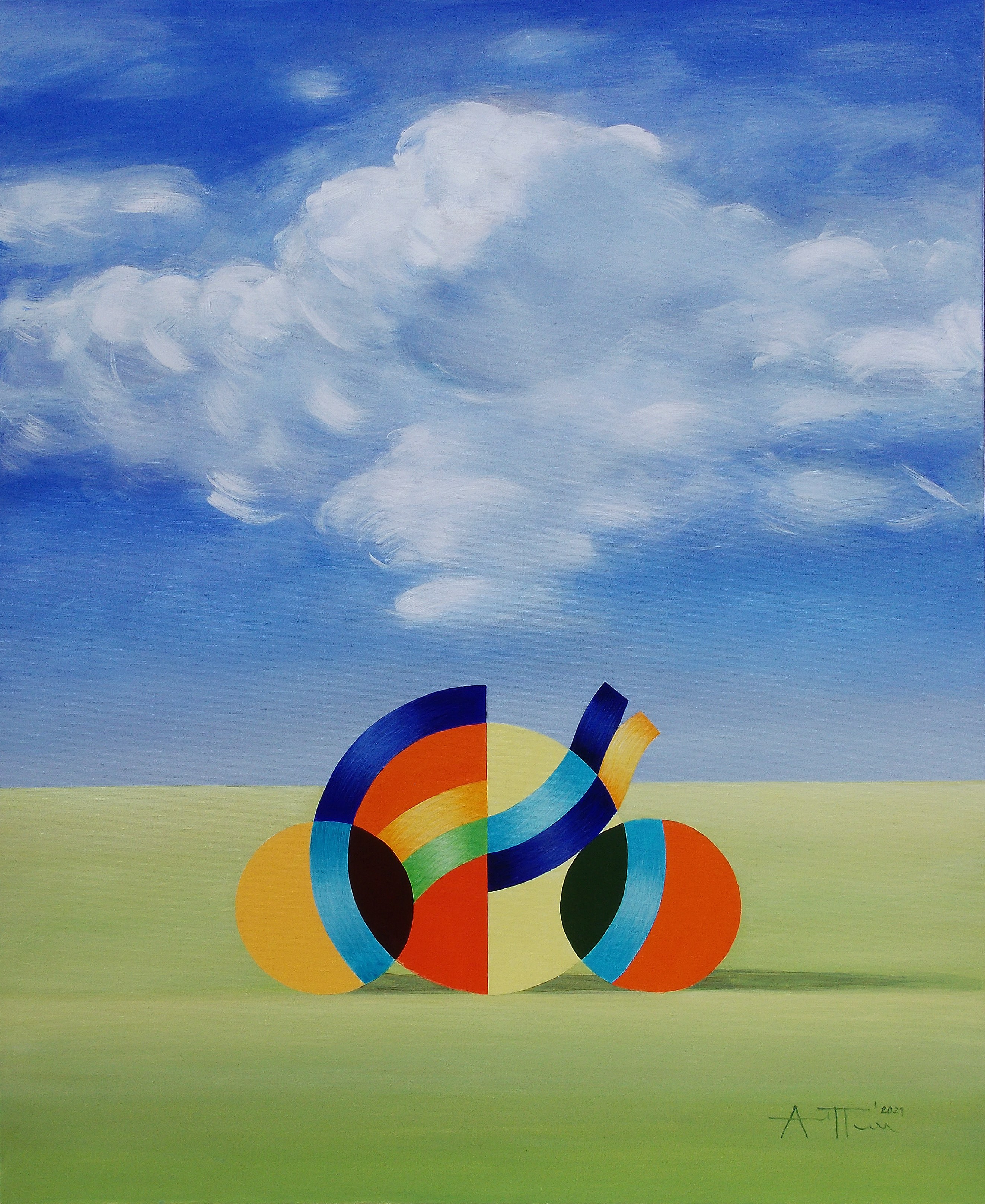 Angel Patchamanov, Sky and Figures 11 Angel Patchamanov, Sky and Figures 11