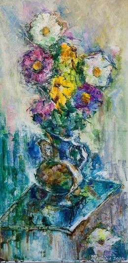Peinture, Autumn blues, Alexandra Laskina