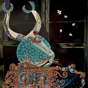 Gemälde, Lioness and the Scorpion, Leticia de Prado