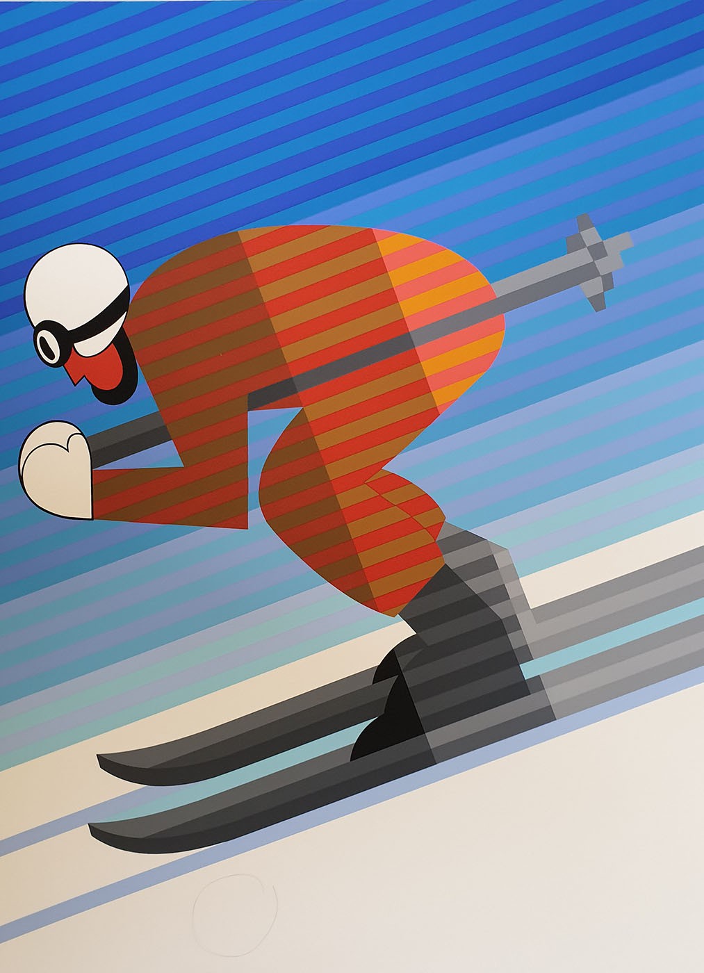 Victor Vasarely, Skieur descente Victor Vasarely, Skieur descente