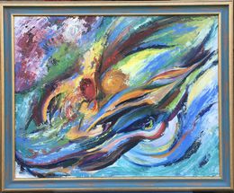 Peinture, Shark Sleeping Time, Olha Kizub