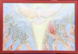 Painting, Palm Sunday, Olha Kizub