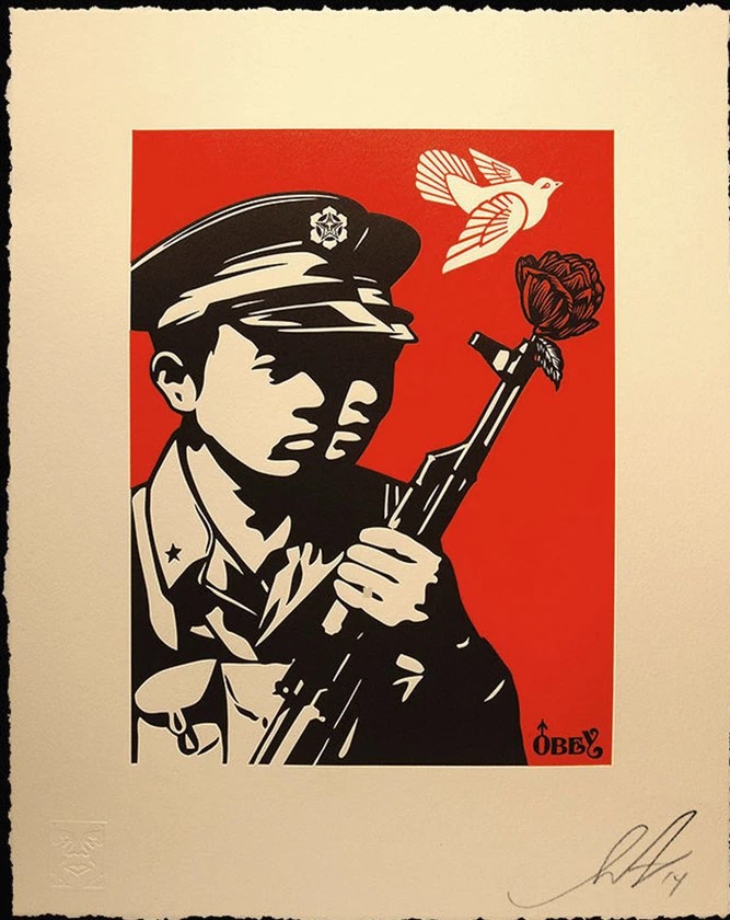 Shepard Fairey (Obey), Chinese Soldiers Shepard Fairey (Obey), Chinese Soldiers